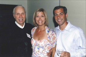 Karen and Brett with their very first client: George Rosenthal, the owner of the Sunset Marquis and Villas